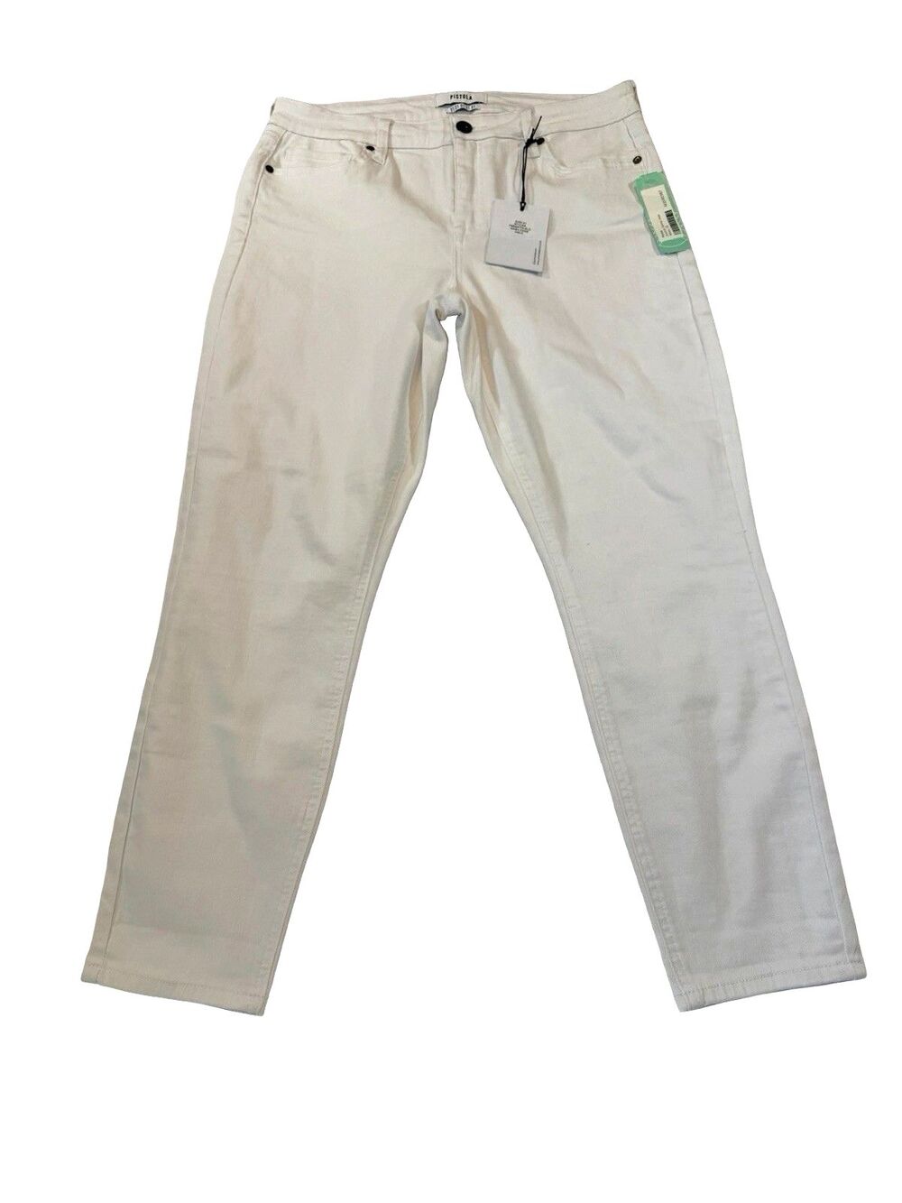 Pistola Jennifer Skinny Jeans Women's 31 White Stretch Denim Mid Rise Stitch Fix